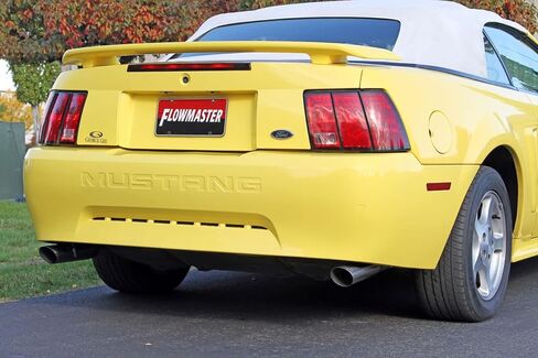 Flowmaster 17275 Force II Cat-Back Exhaust Kit 2.5 Inch Aluminized Steel with Polished Stainless Steel Tips Compatible with 1999-2004 Ford Mustang LX 3.8L V6 in Saudi Arabia