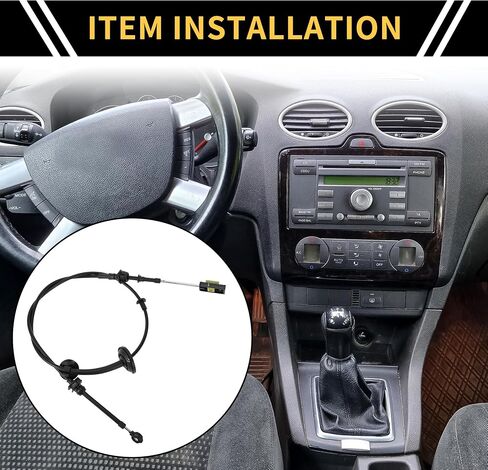 كابل ناقل الحركة الأوتوماتيكي لسيارة Ford Excursion 5.4L 6.0L 7.3L 2000-2005 كابل ذراع التحكم في ناقل الحركة التلقائي من البلاستيك الأسود in Kuwait