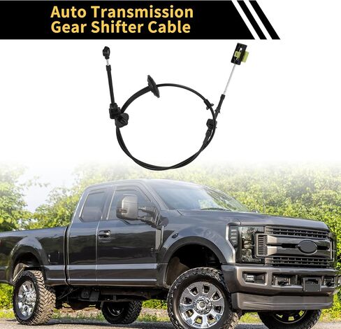 كابل ناقل الحركة الأوتوماتيكي لسيارة Ford Excursion 5.4L 6.0L 7.3L 2000-2005 كابل ذراع التحكم في ناقل الحركة التلقائي من البلاستيك الأسود in Kuwait