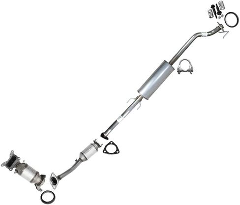 Northeastern Exhaust | Stainless Steel EPA-Approved Manifold, Rear Catalytic & Resonator Exhaust System Kit Compatible for Honda CR-V 2012-2014 2.4L | Free Gaskets, Clamps & Spring Bolt Kit Included in Saudi Arabia