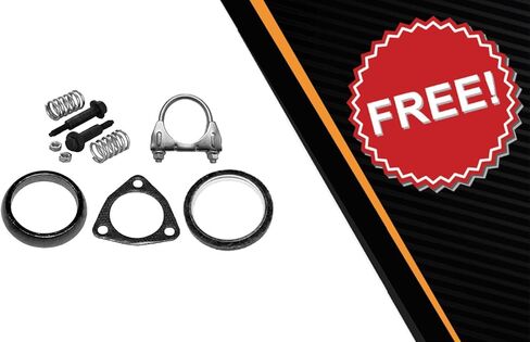 Northeastern Exhaust | Stainless Steel EPA-Approved Manifold, Rear Catalytic & Resonator Exhaust System Kit Compatible for Honda CR-V 2012-2014 2.4L | Free Gaskets, Clamps & Spring Bolt Kit Included in Saudi Arabia