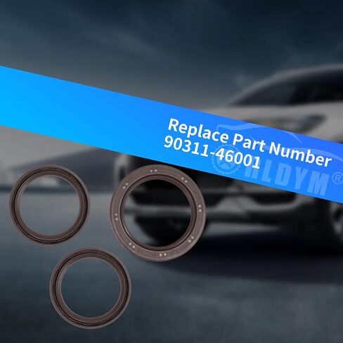 Rldym 3PCS Front Crankshaft Oil Cam Seal Kit 90311-46001 90311-40020 Compatible with Toyota Lexus GS300 IS300 Supra 3.0L 1992-2005 Replace# 90311-40022 in Saudi Arabia