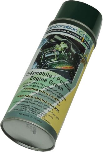 Inline Tube Compatible with 1949-56 Oldsmobile & 1955-57 Pontiac Hunter Green Engine Spray Paint 1pc in Saudi Arabia