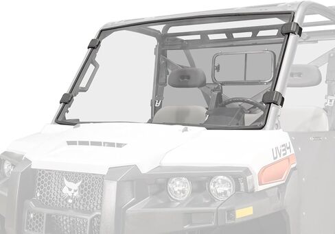 SuperATV Bobcat UV34 Full Windshield | Standard Polycarbonate | Preinstalled Bulb Seal Clear in Saudi Arabia