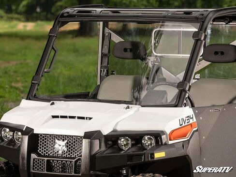 SuperATV Bobcat UV34 Full Windshield | Standard Polycarbonate | Preinstalled Bulb Seal Clear in Saudi Arabia
