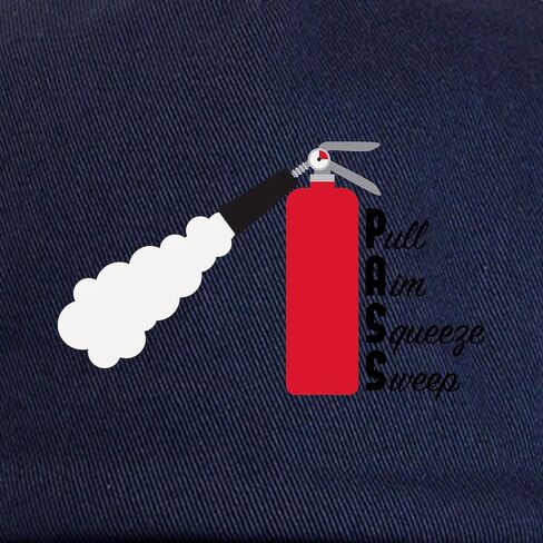 قبعة بيسبول قابلة للتعديل من CafePress Extinguisher Directions in Saudi Arabia
