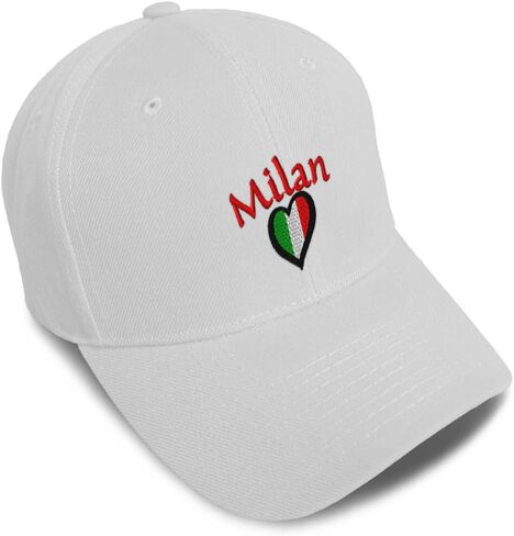 Speedy Pros Baseball Caps for Men & Women Embroidered Italy Heart Flag Italia Milan Italian Ladies & Men Baseball Hats in Saudi Arabia