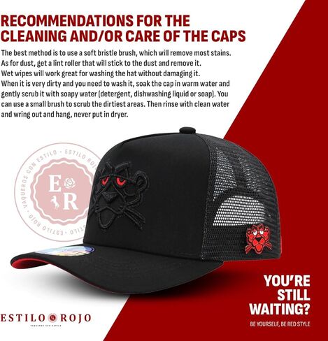 Ferreti Culiacan FT102M The Panther Black Trucker Hat - Mesh Hats for Men and Women, Black Snapback Hats for Men, Adjustable Trucker Hat in Saudi Arabia
