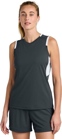 SPORT-TEK Women's Club Sleeveless V-Neck LST441 in Saudi Arabia