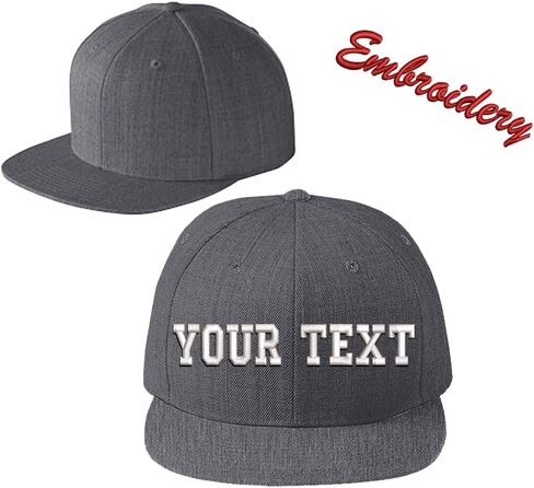 Flat Bill Snapback Cap STC19 / Custom Hats/Embroidery Hats/Monogram Hats/Custom Snapback/Custom Embroidery in Saudi Arabia