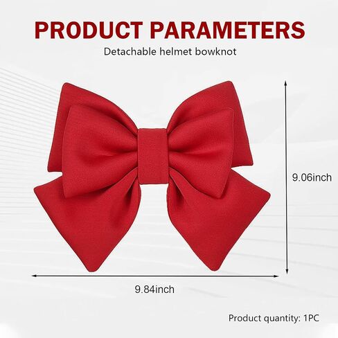 Helmet Bow, Removable Large Fabric Helmet Accessory, Cute Fashion Bow Motorcycle Decoration, Universal for Ski Bike Motorcycle in Kuwait