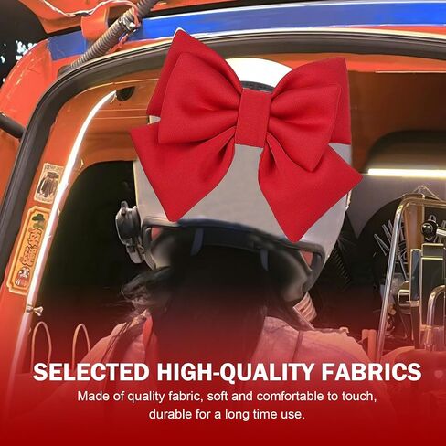 Helmet Bow, Removable Large Fabric Helmet Accessory, Cute Fashion Bow Motorcycle Decoration, Universal for Ski Bike Motorcycle in Kuwait