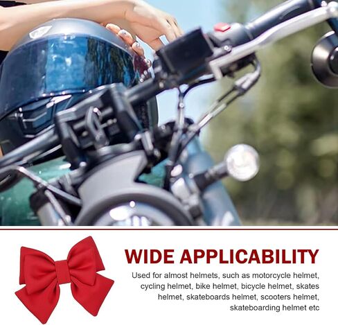 Helmet Bow, Removable Large Fabric Helmet Accessory, Cute Fashion Bow Motorcycle Decoration, Universal for Ski Bike Motorcycle in Kuwait