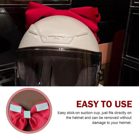 Helmet Bow, Removable Large Fabric Helmet Accessory, Cute Fashion Bow Motorcycle Decoration, Universal for Ski Bike Motorcycle in Kuwait