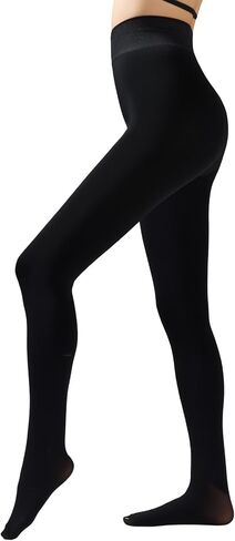 Women's 600D Thermal Fleece-Lined Tights, Windproof Thick Winter Pantyhose, High Elastic in Saudi Arabia