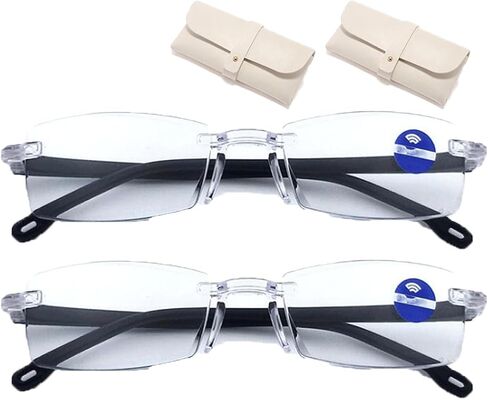 نظارات Opticx ذاتية الضبط للنساء والرجال، نظارات قراءة ذات تركيز تلقائي ذكي مضادة للضوء الأزرق وقصر النظر الشيخوخي in Kuwait