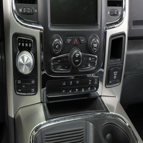 Chrome Center Console Adjust Switch Panel Frame Cover Trim for Dodge for Ram 1500 2010,for Ram 1500 2011-2017 CCCASPFCTFDR2 in Saudi Arabia