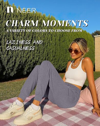 Neer 3 Pack Women's Sweatpants with Pockets, Soft Jogger Pants Lightweight Lounge Athletic Pants for Workout Running Yoga in Kuwait