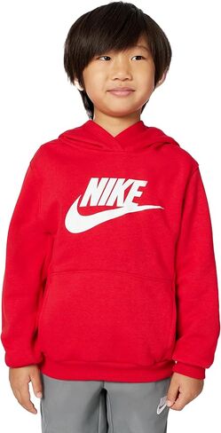 Nike Boys Sportswear Club+ HBR Pullover Hoodie - Black/White - Kids Size 6 in Saudi Arabia