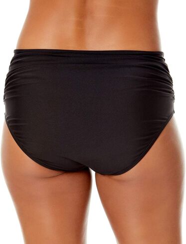 Women's Side Shirred High Waist Bikini Bottom in Saudi Arabia