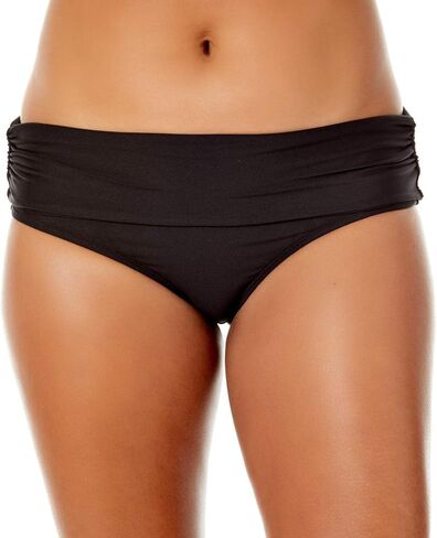 Women's Side Shirred High Waist Bikini Bottom in Saudi Arabia