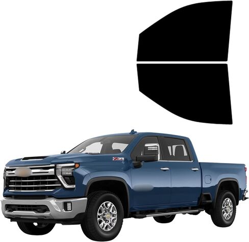 Precut Tint Kit Nano Carbon Film for Chevrolet Silverado 3500 4D FRT 2020-2025 Driver and Passenger Windows Computer Cut to Custom Fit Your Windows (50% All) in Saudi Arabia