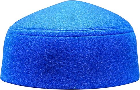 قبعة الكوفية ذات الطراز المغربي الأسود الصلب مع جزء علوي مدبب in Kuwait