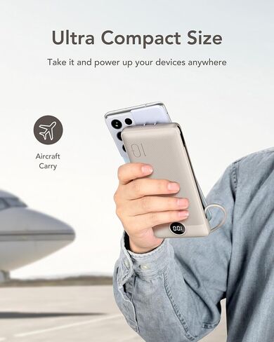 VEGER Portable Charger for iPhone, Power Bank Built in Cables and Wall Plug in Kuwait