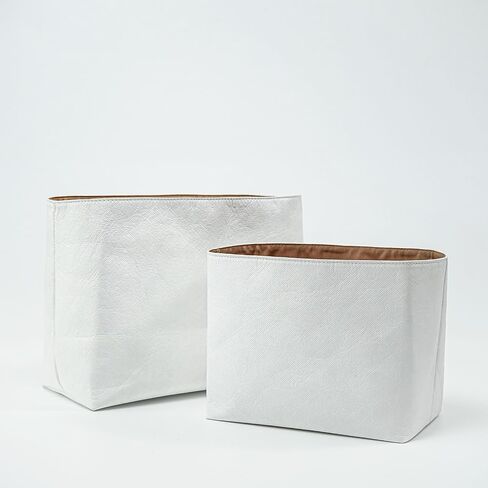 Ultra-light Purse Organizer Insert Compatible with Longchamp for Le Pliage Original L Tote Bag, Water-proof Dupontpaper Bag Organizer Insert, Keeps Bags Neat(L,White) in Kuwait
