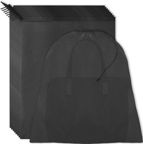 أكياس الغبار لحقائب اليد - 8 قطع من أغطية المحافظ السوداء، واقي حقائب اليد غير المنسوجة لتنظيم السفر ونقل الخزانة، 15.3 * 19 بوصة in Kuwait