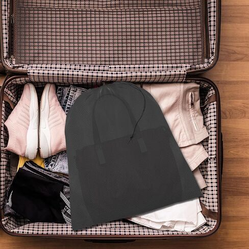 أكياس الغبار لحقائب اليد - 8 قطع من أغطية المحافظ السوداء، واقي حقائب اليد غير المنسوجة لتنظيم السفر ونقل الخزانة، 15.3 * 19 بوصة in Kuwait