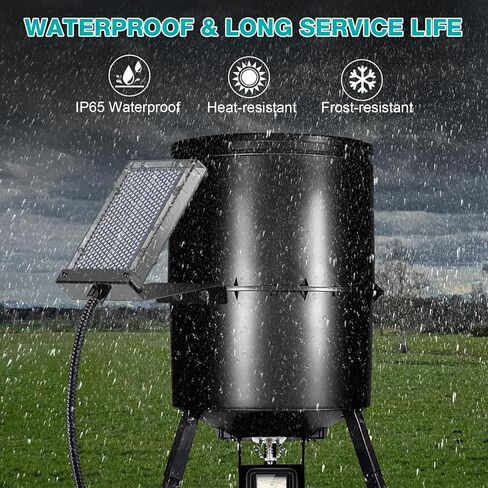 لوحة شمسية لتغذية الغزلان، لوحة شمسية 6 فولت لتغذية الصيد في الهواء الطلق مقاومة للماء، شاحن بطارية يعمل بالطاقة الشمسية 6 فولت مع دعامة تثبيت وتصميم مشبك التمساح لتغذية الألعاب... in Kuwait