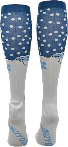 Crazy Dog T-Shirts Funny Christmas Compression Socks for Men and Women Funny Socks for the Holidays in Saudi Arabia