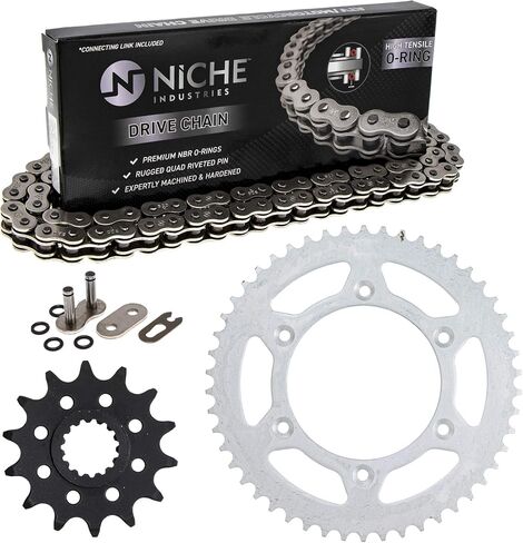 NICHE Drive Sprocket Chain Combo for KTM 250 EXC SX 450 500 XC-W Front 14 Rear 50 Tooth 520V-X X-Ring 116 Links in Saudi Arabia