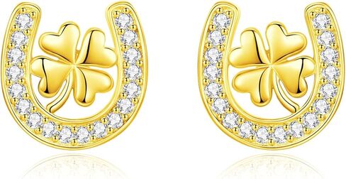 أقراط INFUSEU الأيرلندية بعقدة سلتيك شامروك كلاداغ للنساء والفتيات من الفضة الإسترلينية in Kuwait