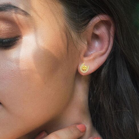 أقراط INFUSEU الأيرلندية بعقدة سلتيك شامروك كلاداغ للنساء والفتيات من الفضة الإسترلينية in Kuwait