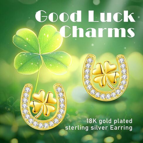 أقراط INFUSEU الأيرلندية بعقدة سلتيك شامروك كلاداغ للنساء والفتيات من الفضة الإسترلينية in Kuwait