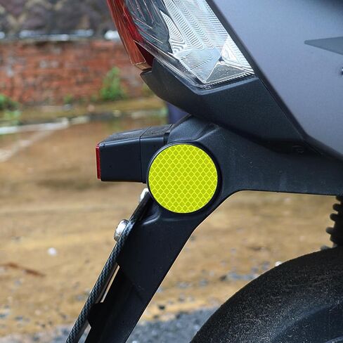 10 PCS Car Bumper Reflective Stickers Reflective Warning Strip Tape Secure Reflector Stickers Decals Safety Warning Stickers (Fluorescent Yellow-Green) in Saudi Arabia