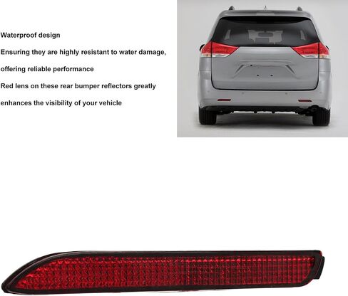 Aramox Rear Bumper Reflector for 2011-2017 Vehicles, Left Red Lens OE Replacement 8192008010 in Saudi Arabia