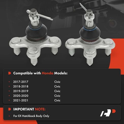A-Premium 2 × وصلة كروية سفلية أمامية، متوافقة مع Honda Civic 2017 2018 2019 2020 2021 in Saudi Arabia