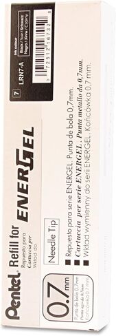 حبر إعادة تعبئة Pentel لقلم الجل السائل EnerGel، 0.7 مم، طرف إبرة، حبر بنفسجي، عبوة من قطعة واحدة (LRN7-V) in Saudi Arabia