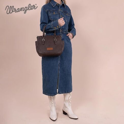 Montana West Wrangler 2pcs Purse and Card Cases Set for Women Coin Purse Tote Bags with Crossbody Strap in Saudi Arabia