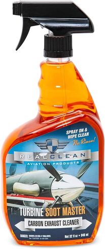 لوازم تفصيل الطائرات من RealClean/مزيل سخام العادم/مستلزمات تنظيف الطائرات/أداة سخام التوربينات الرئيسية التي تم إنشاؤها بواسطة متخصصي تفاصيل الطائرات المحترفين - زجاجة رذاذ سعة 32 أونصة in Saudi Arabia