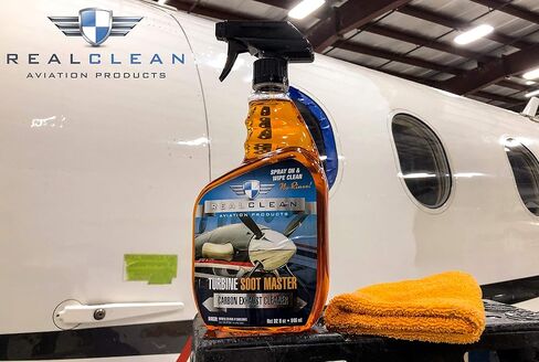 لوازم تفصيل الطائرات من RealClean/مزيل سخام العادم/مستلزمات تنظيف الطائرات/أداة سخام التوربينات الرئيسية التي تم إنشاؤها بواسطة متخصصي تفاصيل الطائرات المحترفين - زجاجة رذاذ سعة 32 أونصة in Saudi Arabia