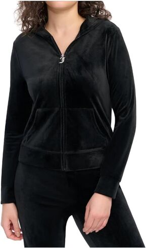 Juicy Couture Women's Hallow Bling Velour Track Jacket in Saudi Arabia