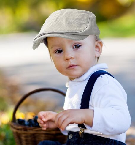 قبعة Jastore Kids Tweed Newsboy Flat Cap متعرجة للأولاد الرضع والأطفال الصغار قبعة بيريه للشباب in Saudi Arabia
