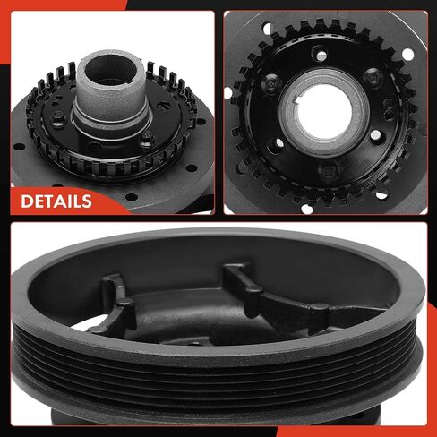 A-Premium Engine Harmonic Balancer Crankshaft Pulley Compatible with Ford Freestar 2004-2007, Windstar 2001-2003 & Mercury Monterey 2004-2007, 3.8L 3.9L 4.2L, Replace# 594-319, 1F2Z6B321AA in Saudi Arabia