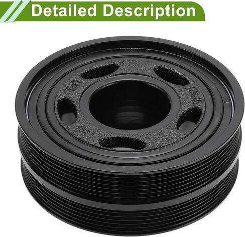 No.06E105251E Engine Harmonic Balancer Crankshaft Pulley for Audi A7 Black Harmonic Balancer Pulley Crank Pulley 13 Groove Aluminum Alloy 1 Pc in Saudi Arabia