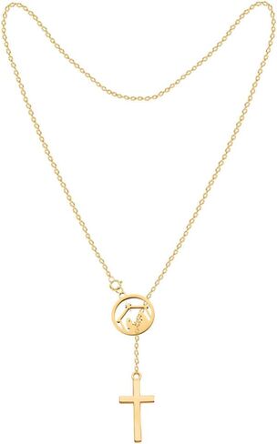 18K Gold Hollow Out Stainless Steel Pendant Necklace Set Adjustable Y Lariat Chain Necklace in Saudi Arabia