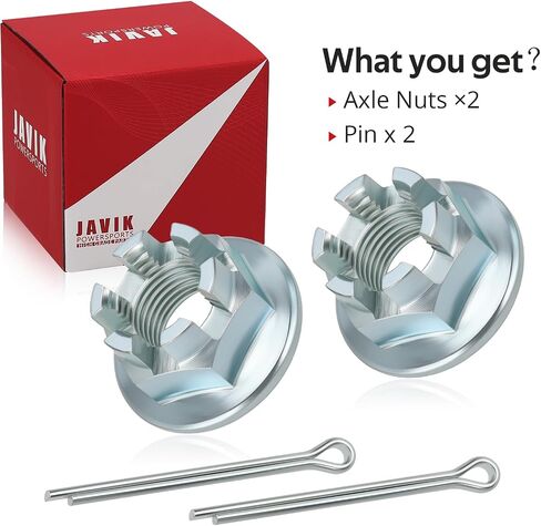 JAVIK Front Axle Nuts for Honda Fourtrax 300-4x4 1988-2000 Foreman 400 450 500 1995-2013 Rancher 350 400 420 2000-2013 Rincon 650/680 Rubicon 500 TRX350 O.E.M# 90305-HA7-670 90305-HM5-A80 90305369000 in Saudi Arabia